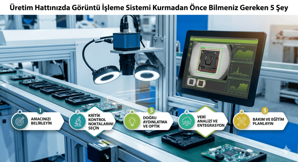 Üretim Hattınızda Görüntü İşleme Sistemi Kurmadan Önce Bilmeniz Gereken 5 Şey